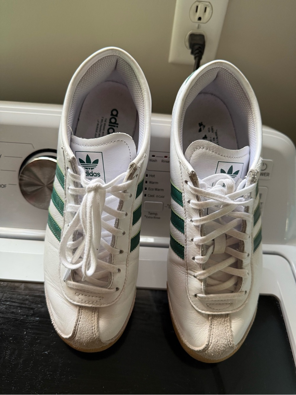 Adidas Italia 70s White Green Red Leather Sneakers